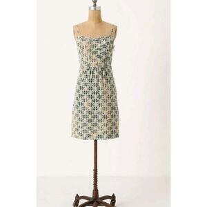 Moulinette Soeurs Anthropologie 100% Silk Sangrette Dress Size 8 Pockets Lined